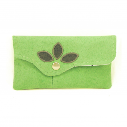Zielona saszetka dla kobiety - co uszyć na prezent - kobiecy dyskretnik