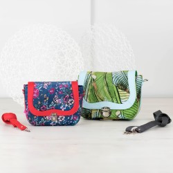 Torebka z klapką w 2 rozmiarach - tutorial oraz wykrój pdf.