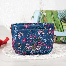 Torebka z klapką i czterema kieszeniami - instrukcja szycia krok po kroku.