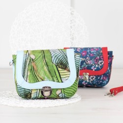 Jak uszyć torebkę z ozdobnym zapięciem tik-tak - wykrój oraz tutorial.