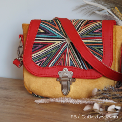 Torebka Flora uszyta przez testerkę wykroju FB/IG: @oztywszyciu
