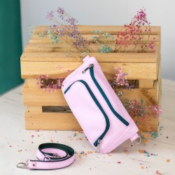 Wykrój na nerkę do druku, wykrój PDF na torebkę na pas