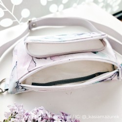 Nerka Hugo w rozmiarze M wykonana z tkaniny poliestrowej w kwiaty, uszyta przez testerkę wykroju @kasiamazurekpl