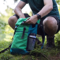 Jak uszyć plecak z bocznymi kieszeniami na butelkę - tutorial, wykrój