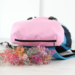 Wykrój na plecak z klapką, jak uszyć kieszeń na zamek w klapce