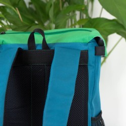 Wykrój na plecak turystyczny, wykrój na pojemny plecak z klapką