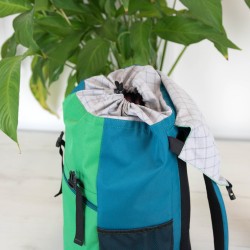 Pojemny plecak DIY - wykrój i tutorial, nauka szycia plecaka