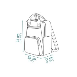 Wykrój na plecak - dowiedz się, jak uszyć plecak z przestrzenną kieszenią na zamek i podszewką.