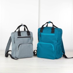 Wykrój na kwadratowy plecak Ezra, 2 rozmiary do wyboru. Jak uszyć plecak miejski - tutorial.