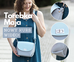 Kurs szycia torebki Mai online - naucz się szyć torebki bez wychodzenia z domu!